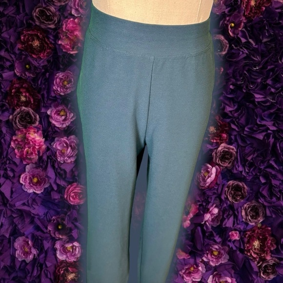Eileen Fisher ‘Washable Stretch Crepe Straight Pant’ in Deep Teal Blue Size M - Picture 5 of 11